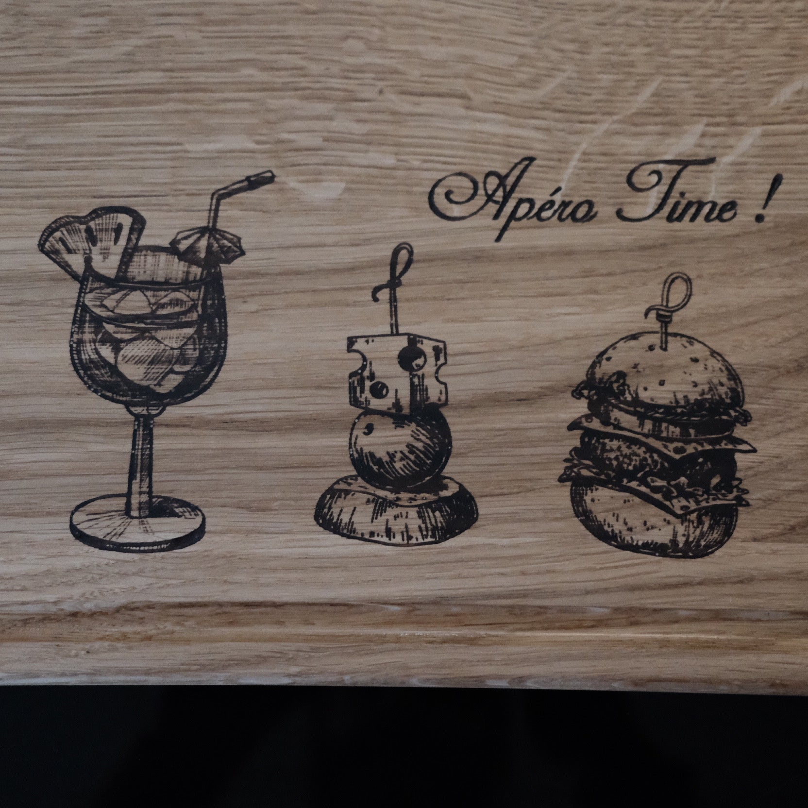 Sam - Planche Apéro gravée